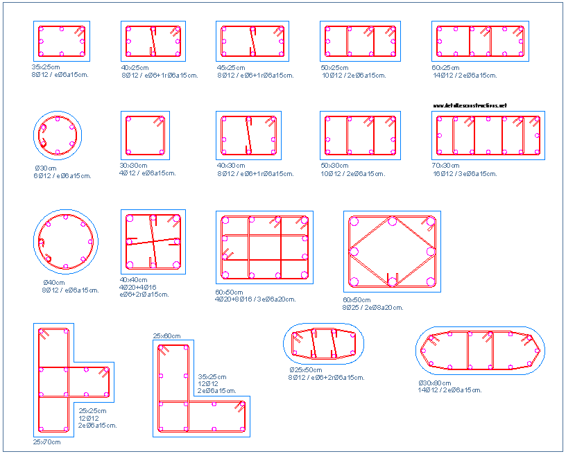 Detail Of Steel In Beams Columns
