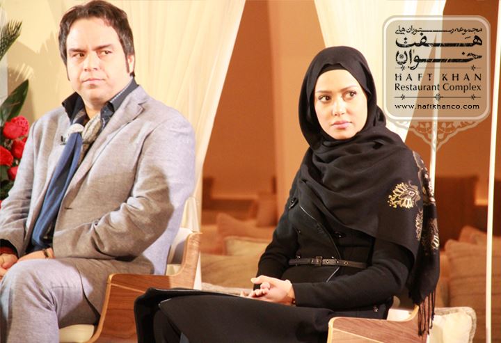 پریناز ایزدیار + شهرام قائدی + عوامل سریال زمانه + رستوران هفت خوان شیراز + Parinaz Izadyar