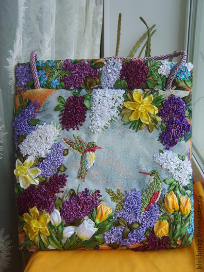 کیف روبان دوزی شده