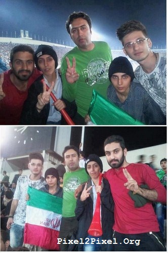 دختران پسر نما در استادیوم آزادی