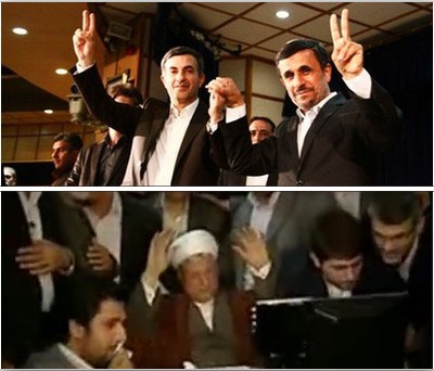 مشایی و احمدی نژاد و هاشمی