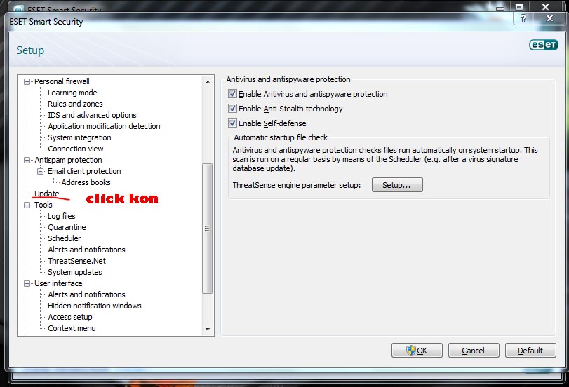 amozesh update offlian nod 32 Eset1