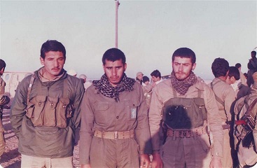 شهیدان مجید محسنی و محسن اکبری و برادر رزمنده عبدالرضا مهربان