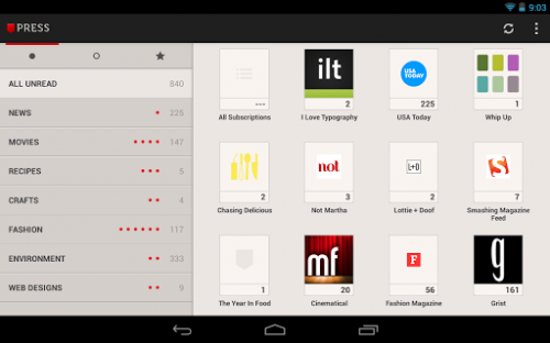 دانلود نرم افزار Press Rss Reader برای اندروید