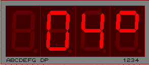 ساعت و دما در یک سون سگمنت 4تایی (time temp)