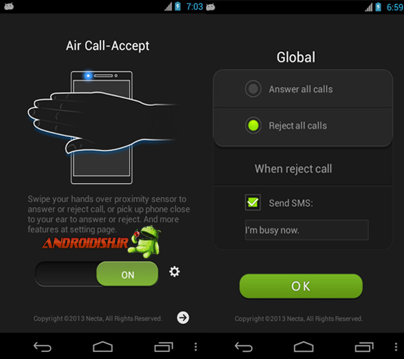 دانلود برنامه کاربردی Air Call-Accept 1.3