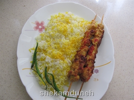 جوجه کباب تابه ای