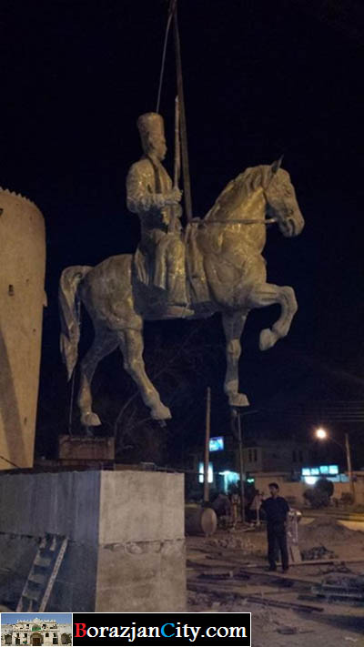 نصب تندیس میرزا محمد خان برازجانی ملقب به غضنفرالسلطنه