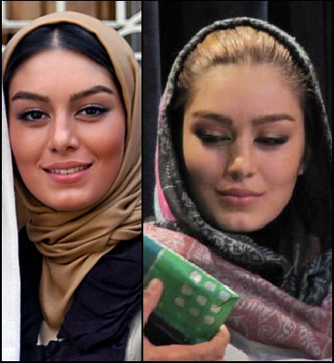  عکس عکس های با حجاب و بي حجاب بازیگران زن ایرانی!!