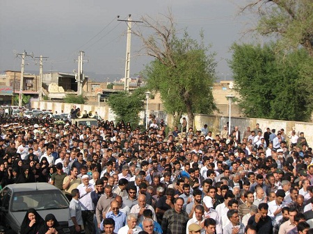 تشییع پیکر شهید پژمان شاهونوند