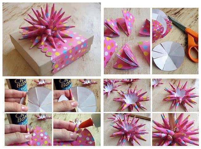 آموزش تزيين زيبا و جديد روي هديه براي كسي كه دوستش داريد