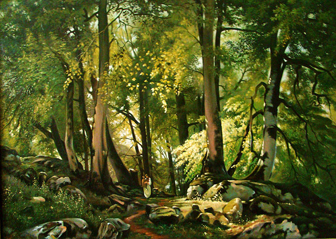 فروش تابلو نقاشی جنگل 