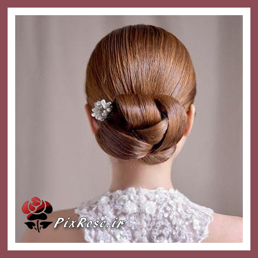 مدل شینیون موی عروس ساده وشیک