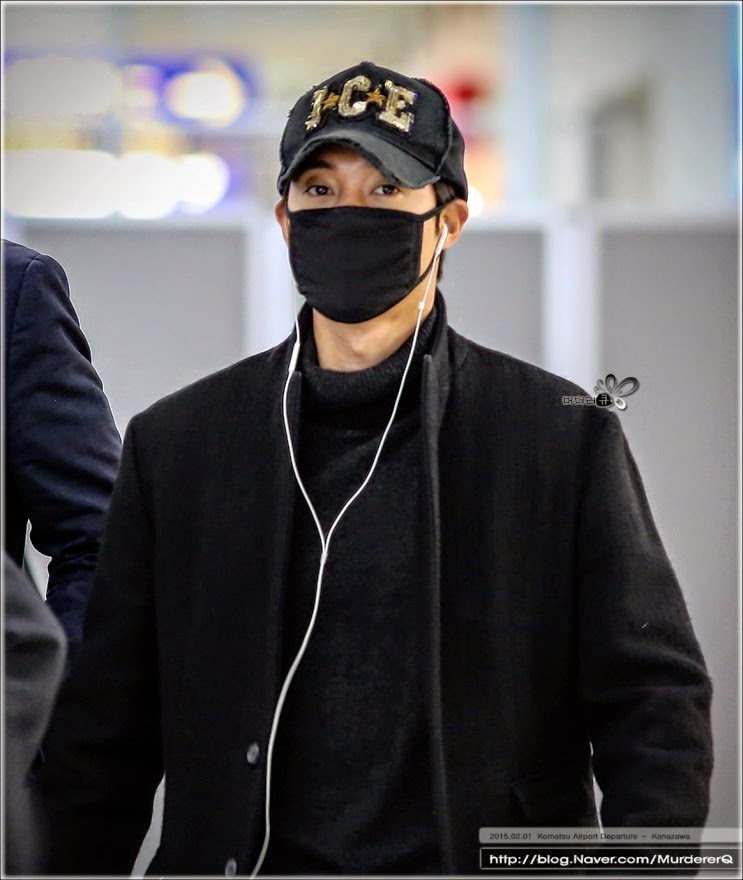 [MurdererQ Photo] Kim Hyun Joong - Komatsu Airport Departure + New Chitose Airport Arrival [15.02.01]