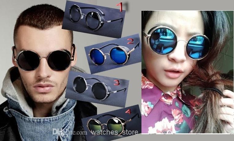 عینک آفتابی جدید گرد شیشه آبی prada
