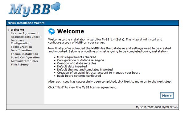 آموزش تصویری نصب انجمن ساز MyBB