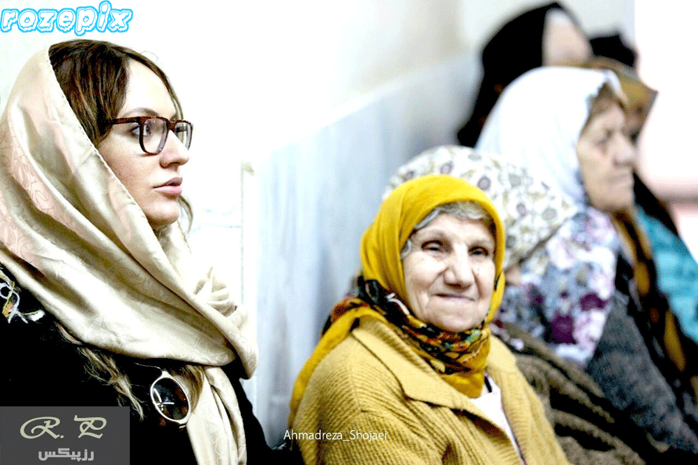 مهناز افشار در خانه سالمندان بنیاد خیریه کامرانی
