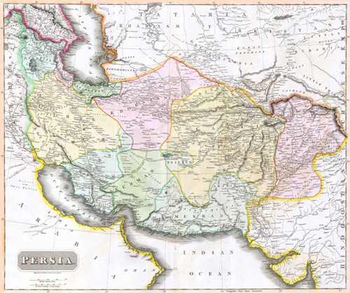 نقشه ای قدیمی از ایران