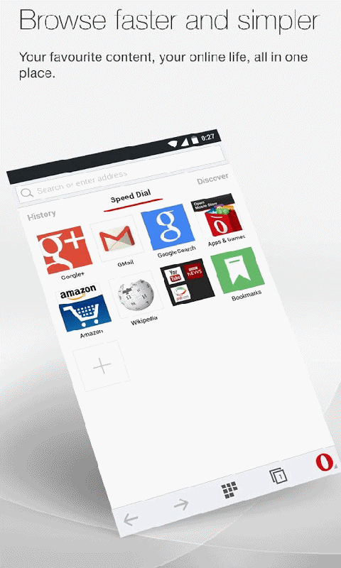 Screenshot of Opera Browser
