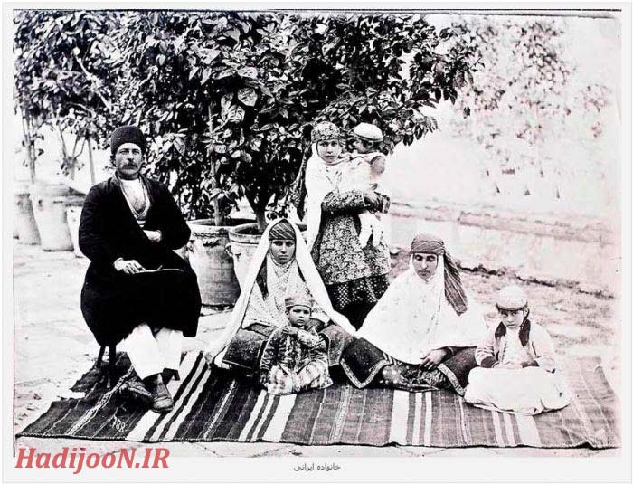 عکس خانواده ایرانی 100 سال پیش