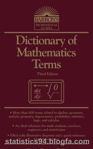 دانلود (Dictionary of Mathematics Terms) فرهنگ اصطلاحات ریاضی نوشته ی Douglas Downing