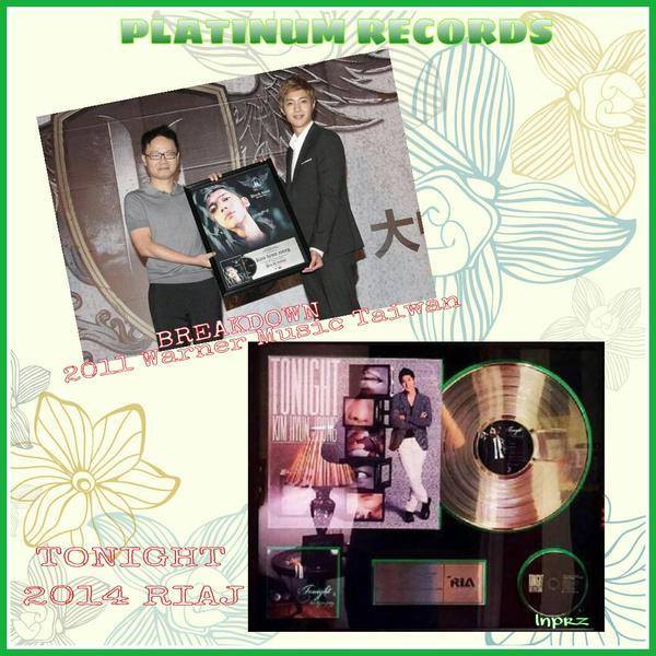 KHJ Platinum Records for Break Down in 2011 @ Taiwan And for Tonight in 2014