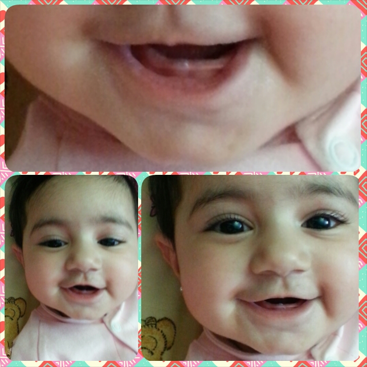 اولین دندان دخترم اولین مروارید در دهان حلما گلی