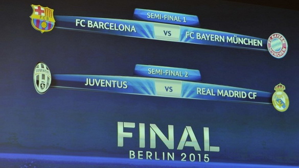 قرعه کشی مرحله نیمه نهایی لیگ قهرمانان اروپا انجام شد+ویدیو