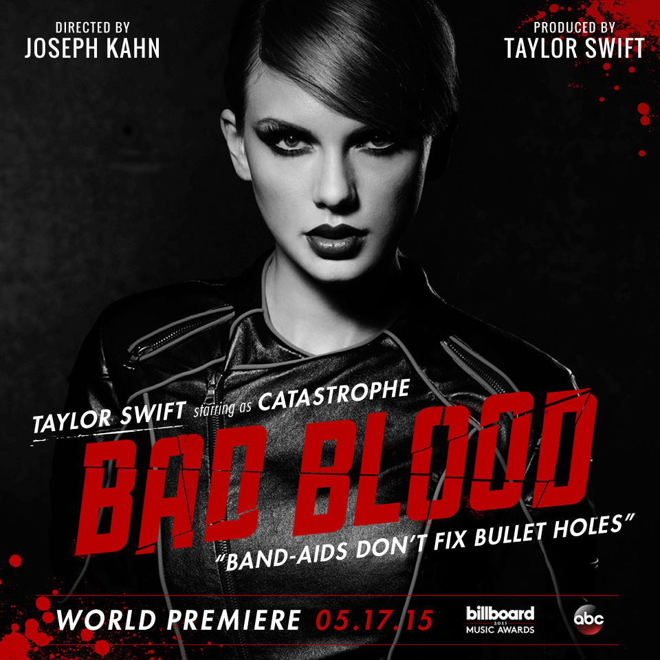 نظر بیلبورد درباره ی موزیک ویدئو Bad Blood 1