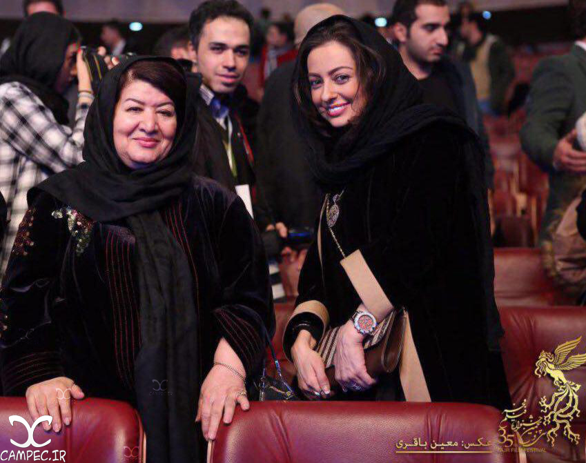 نفیسه روشن و پوریان درخشنده در افتتاحیه جشنواره 35 فیلم فجر