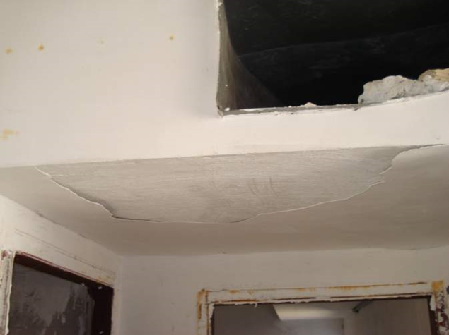 کیفیت نا مطلوب اندود گچ رویه سقف کاذب