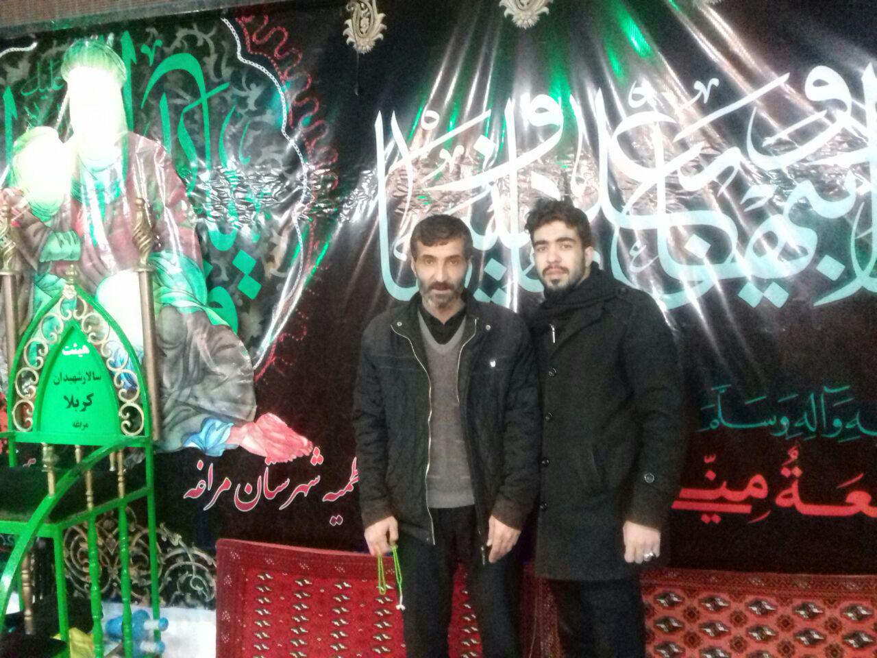 کربلایی قادر خدایی و شاعر اهلبیت کربلایی هادی محمدی