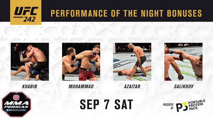 نتایج رویداد :  UFC 242: Khabib vs. Poirier
