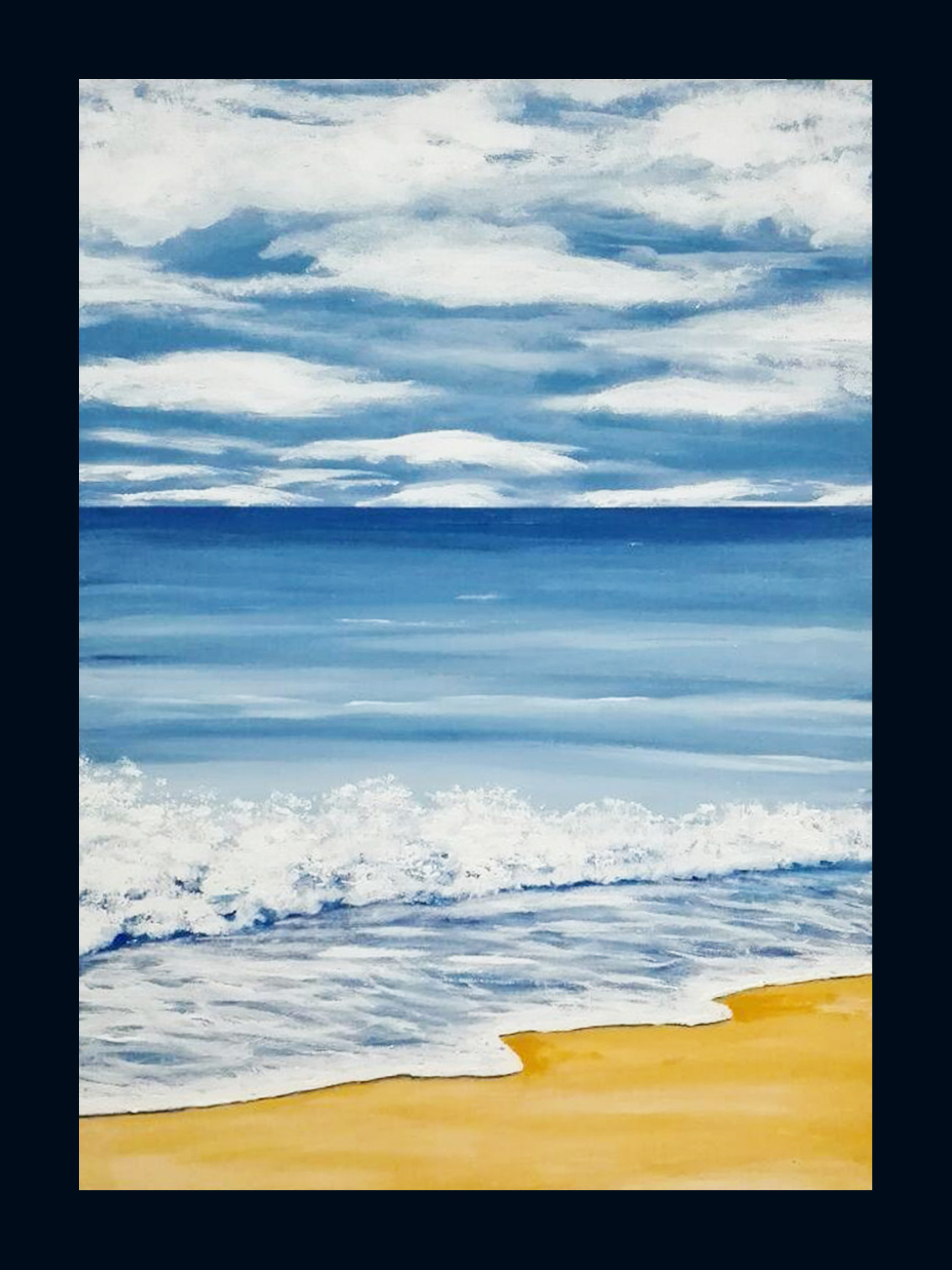 تابلوهای نقاشی آکریلیک، تابلوی ساحل اثر علی اکبر رستگار