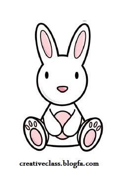 مدل نقاشی کودکانه خرگوش