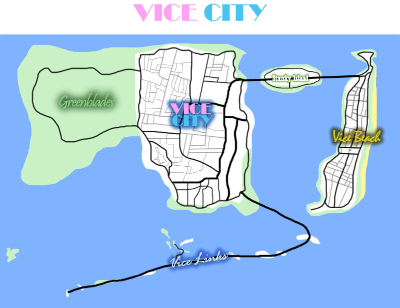 Вспышки ярости в gta vice city карта