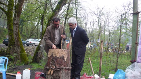 برگزاری جشن تلم زنی در پارک کشپل چمستـان+تصاویر