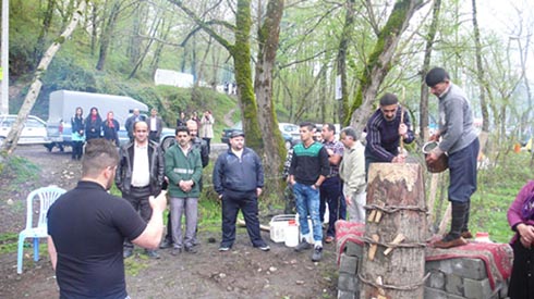 برگزاری جشن تلم زنی در پارک کشپل چمستـان+تصاویر